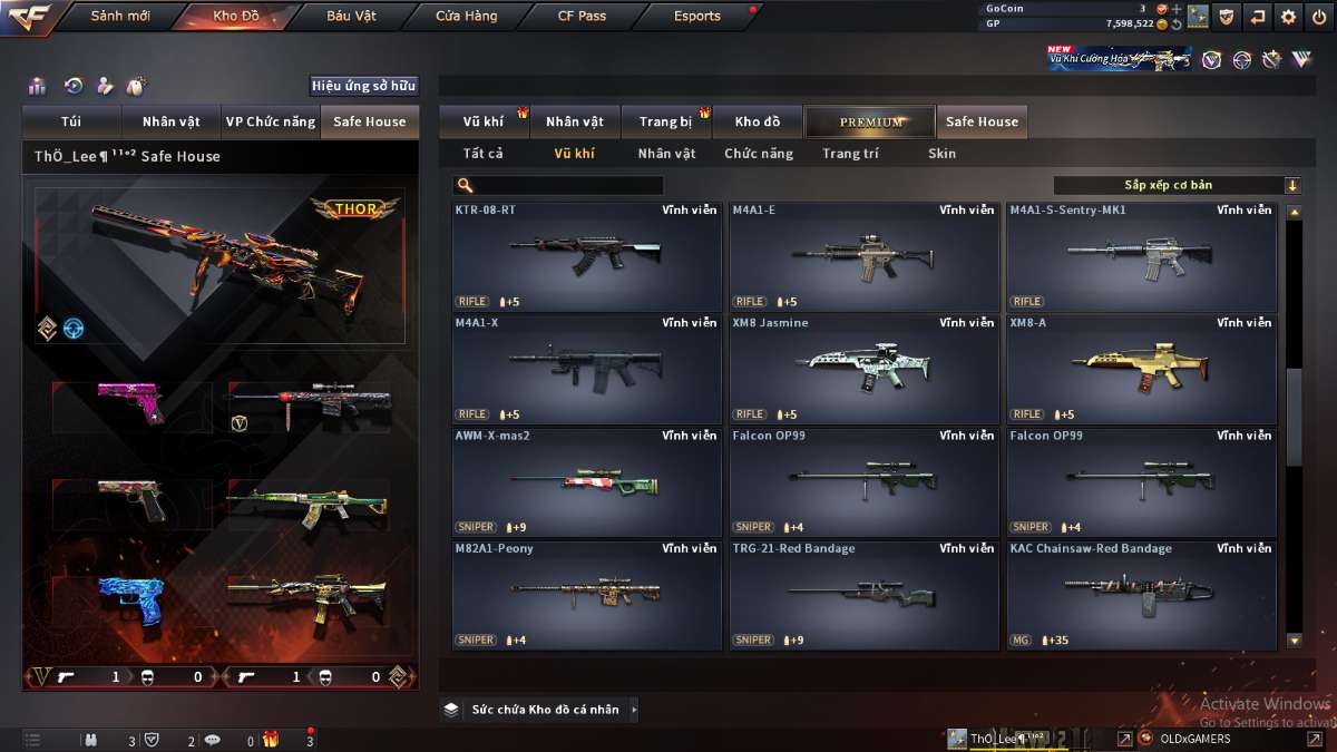 shop acc cf uy tin gia re